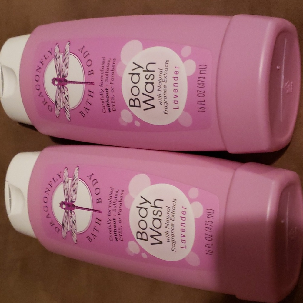 Two Dragonfly Bath Body Wash With Natural Fragrance Extracts lavender 16 FL Oz